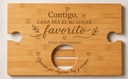 Mesa plegable de bambú personalizable