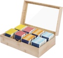 Organizador de infusiones de bambú personalizado