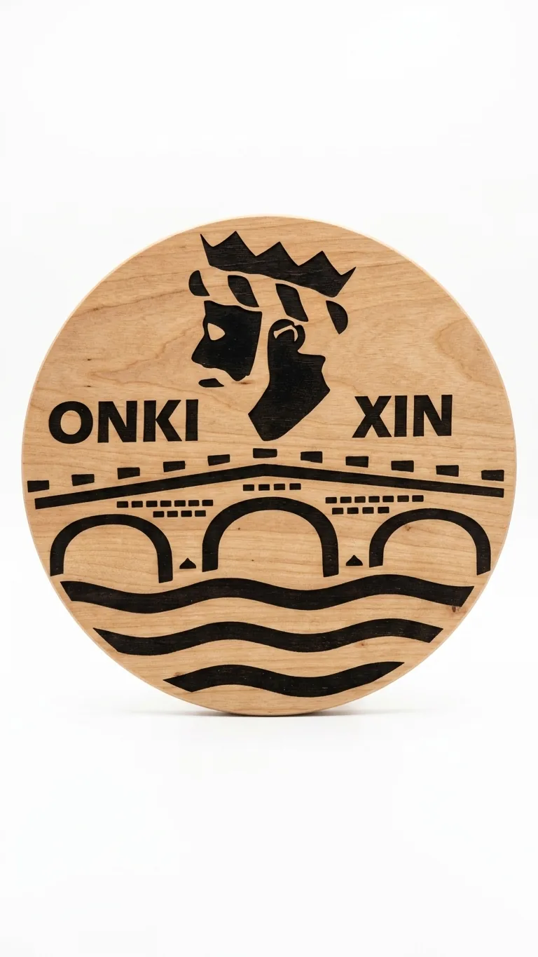 Escudo decorativo personalizado en madera - imagen adicional 1