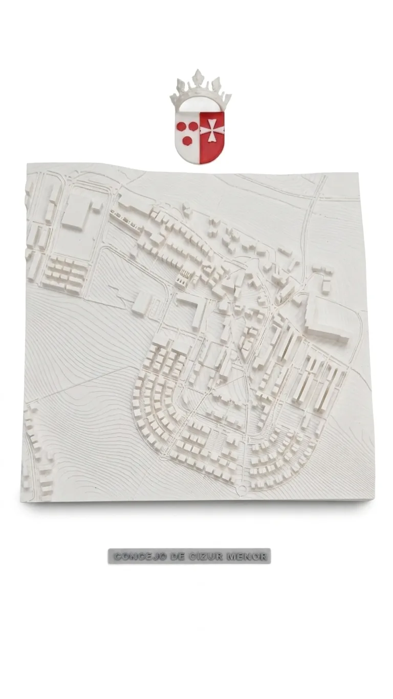 Mapa 3D personalizado en relieve - vista 1