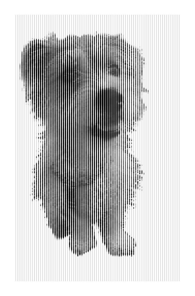 Cuadro técnica halftone lineal