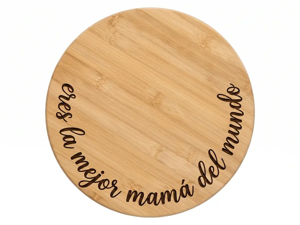 Tabla giratoria de bambú 