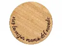 Tabla giratoria de bambú 