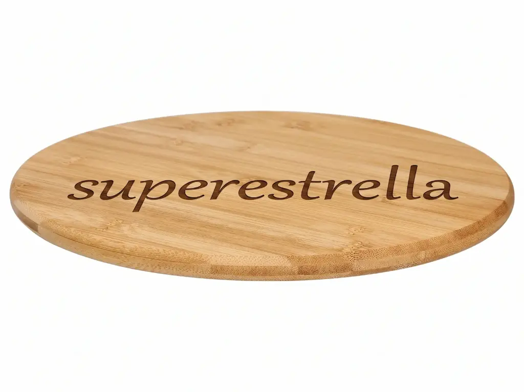 Tabla giratoria de bambú 