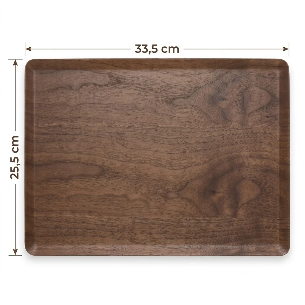 Bandeja grande de madera - imagen IA 1