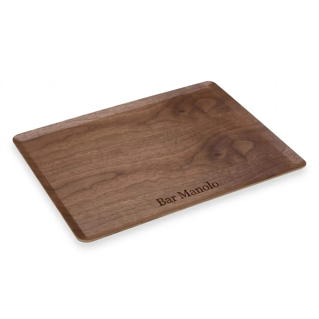 Bandeja grande de madera - imagen IA 3