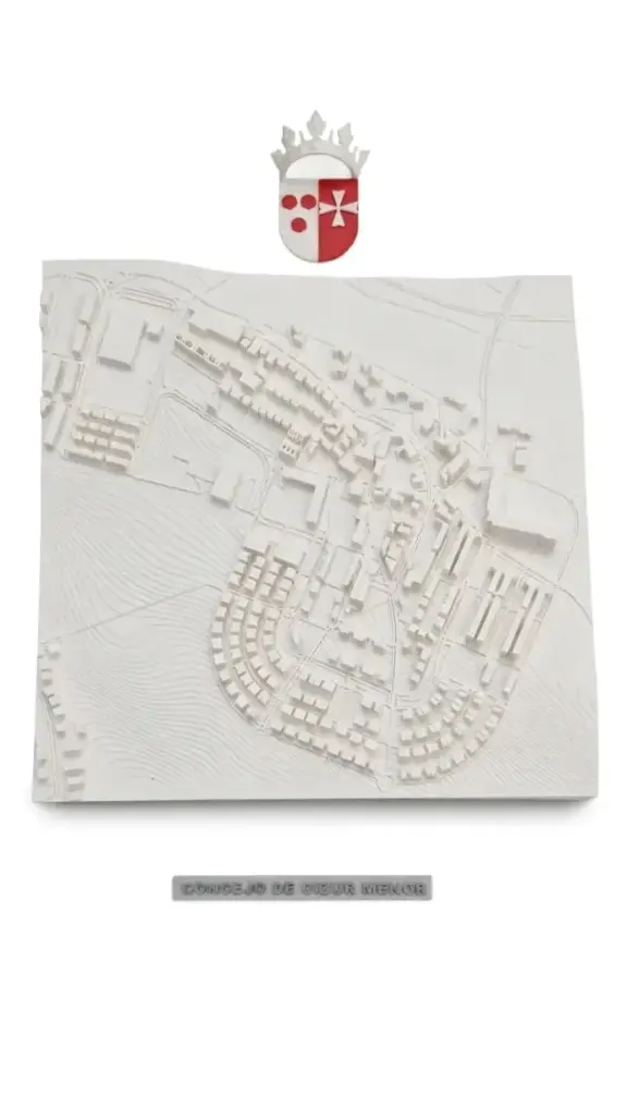 Mapa 3D personalizado en relieve